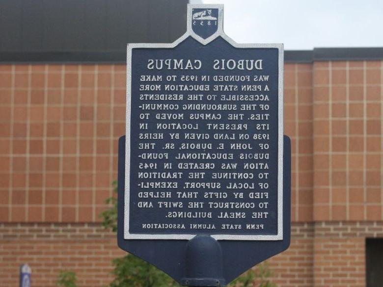 Historical Marker on campus